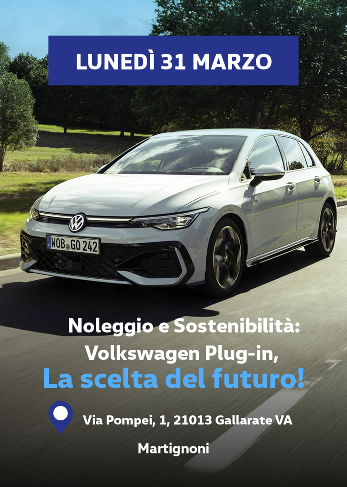 Noleggio e sostenibilità: Volkswagen Plug-in, la scelta del futuro!